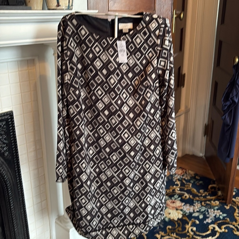 Loft geometric shift‎ dress. NWT. Retail 79.99